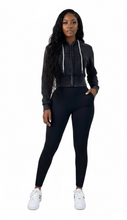 Load image into Gallery viewer, Zip Up Hoodie Set
