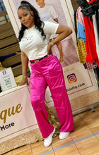 Load image into Gallery viewer, Pretty In Pink Cargo Pants
