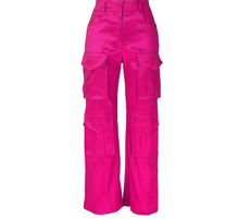 Load image into Gallery viewer, Pretty In Pink Cargo Pants
