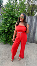 Load image into Gallery viewer, Let It Flow Off Shoulder Jumpsuit
