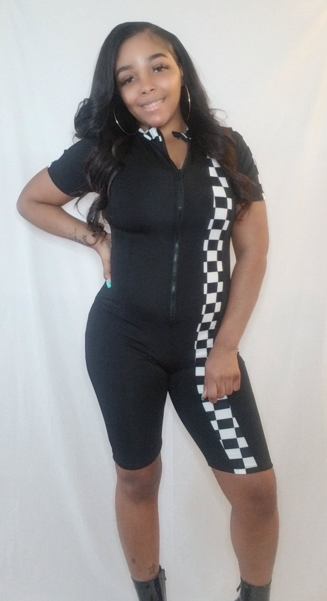 Race | Short Sleeved Romper