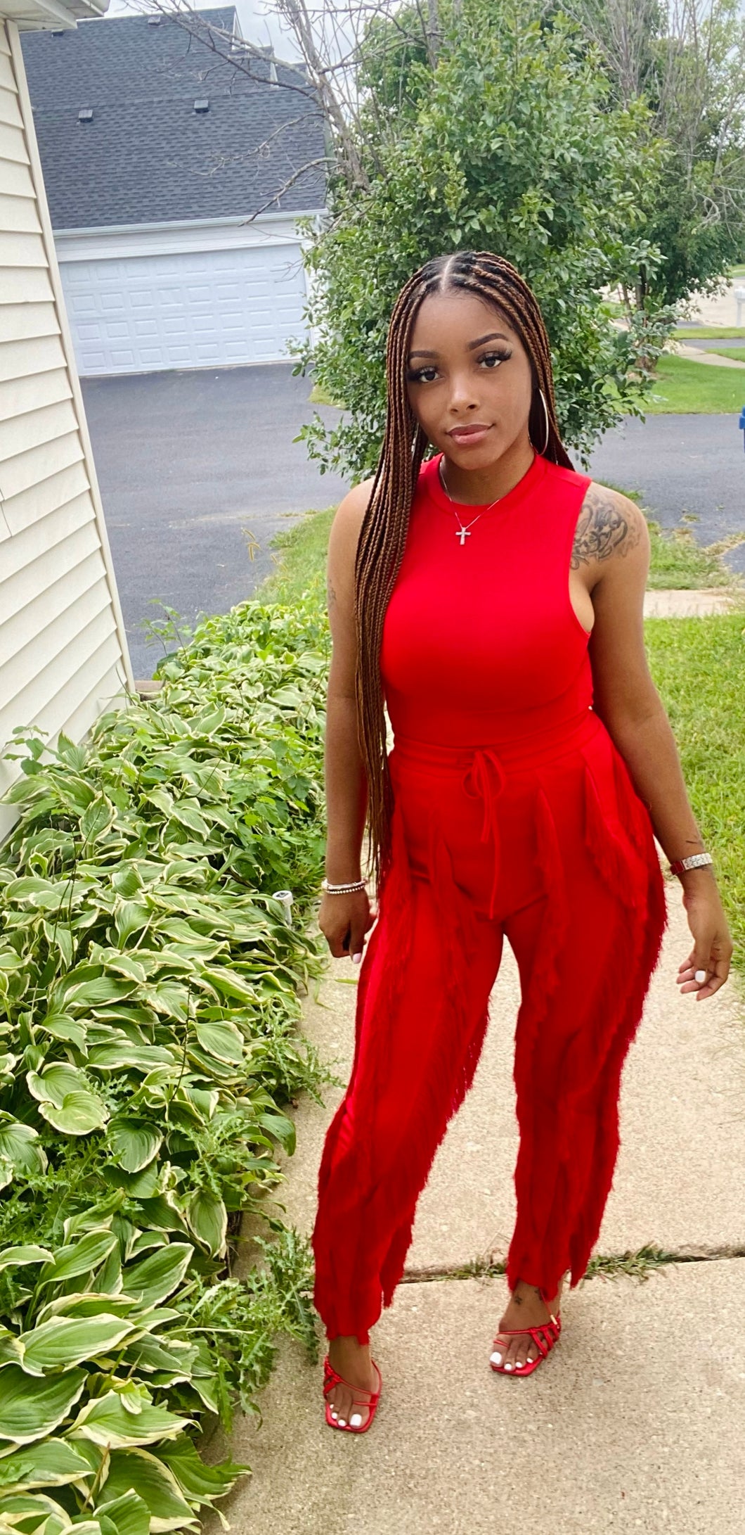 Fringe Set-Red