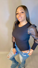 Load image into Gallery viewer, See Right Through Me | Sheer Sleeve Bodysuit
