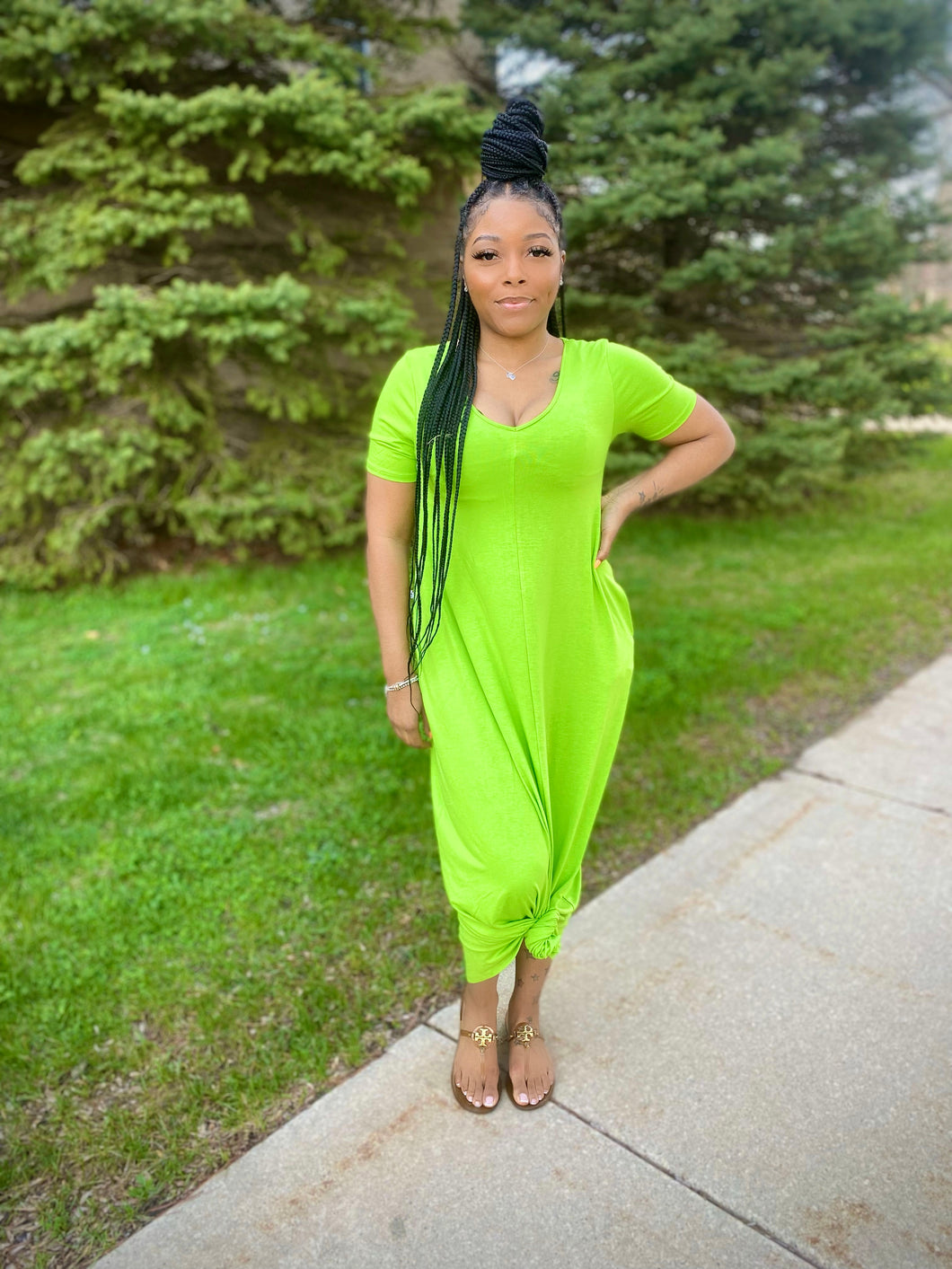 Perfect Maxi Dress-Green