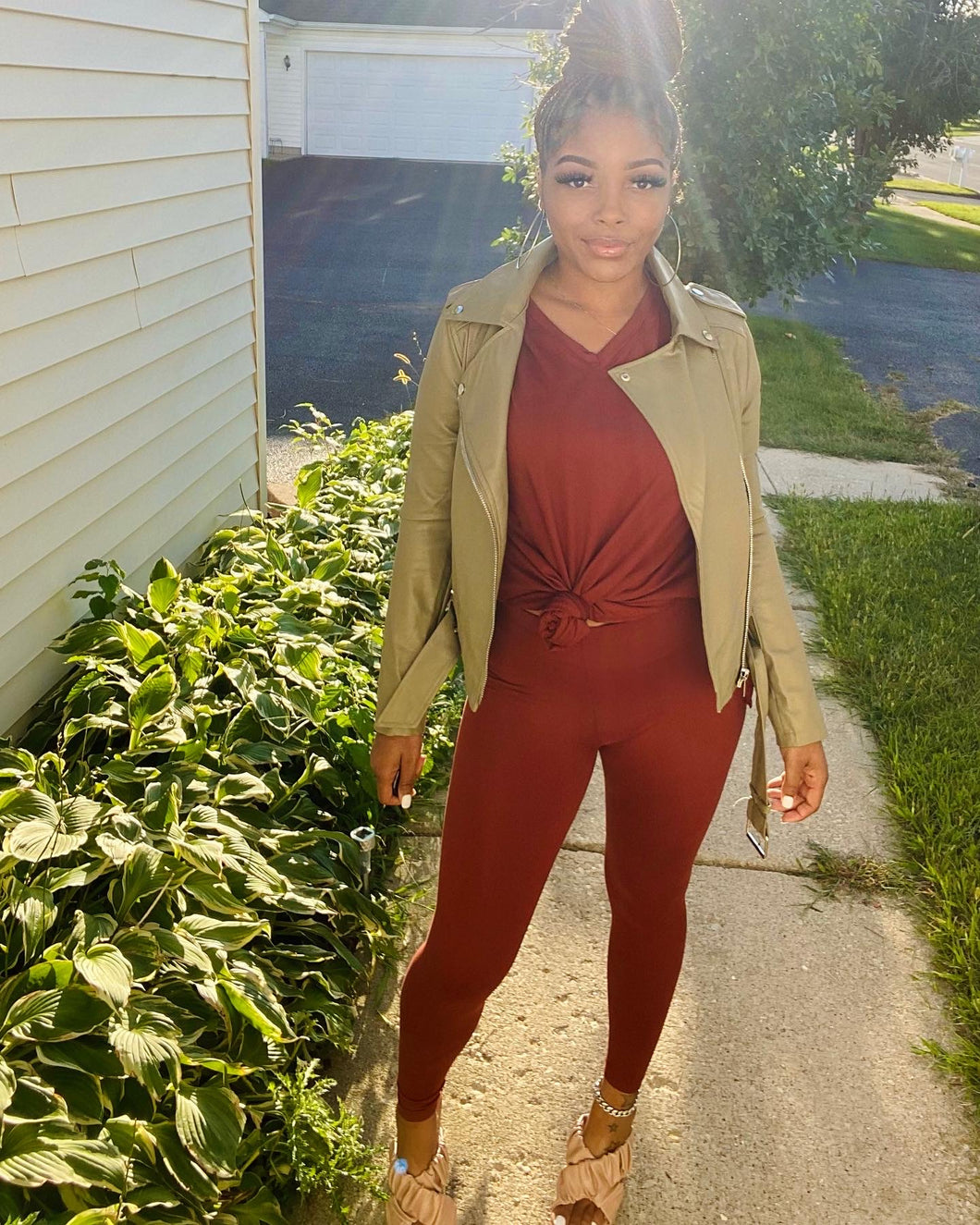 Autumn Faux Leather Jacket