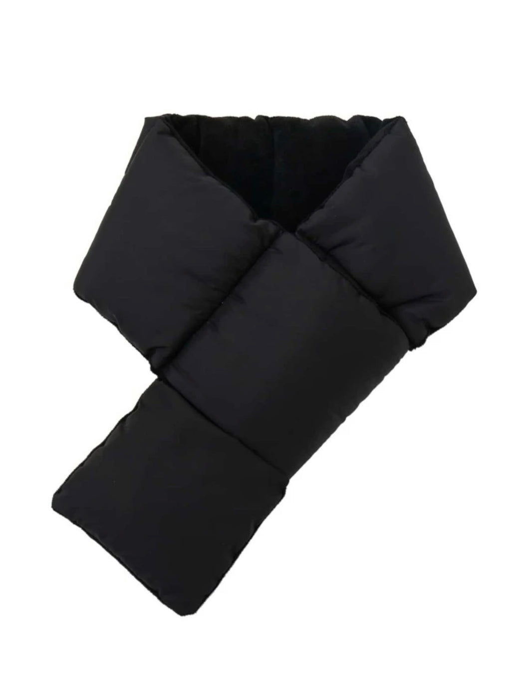 Puffer Scarf-Black