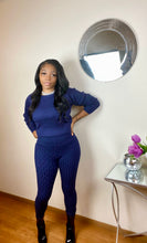 Load image into Gallery viewer, The Knit Set-Navy
